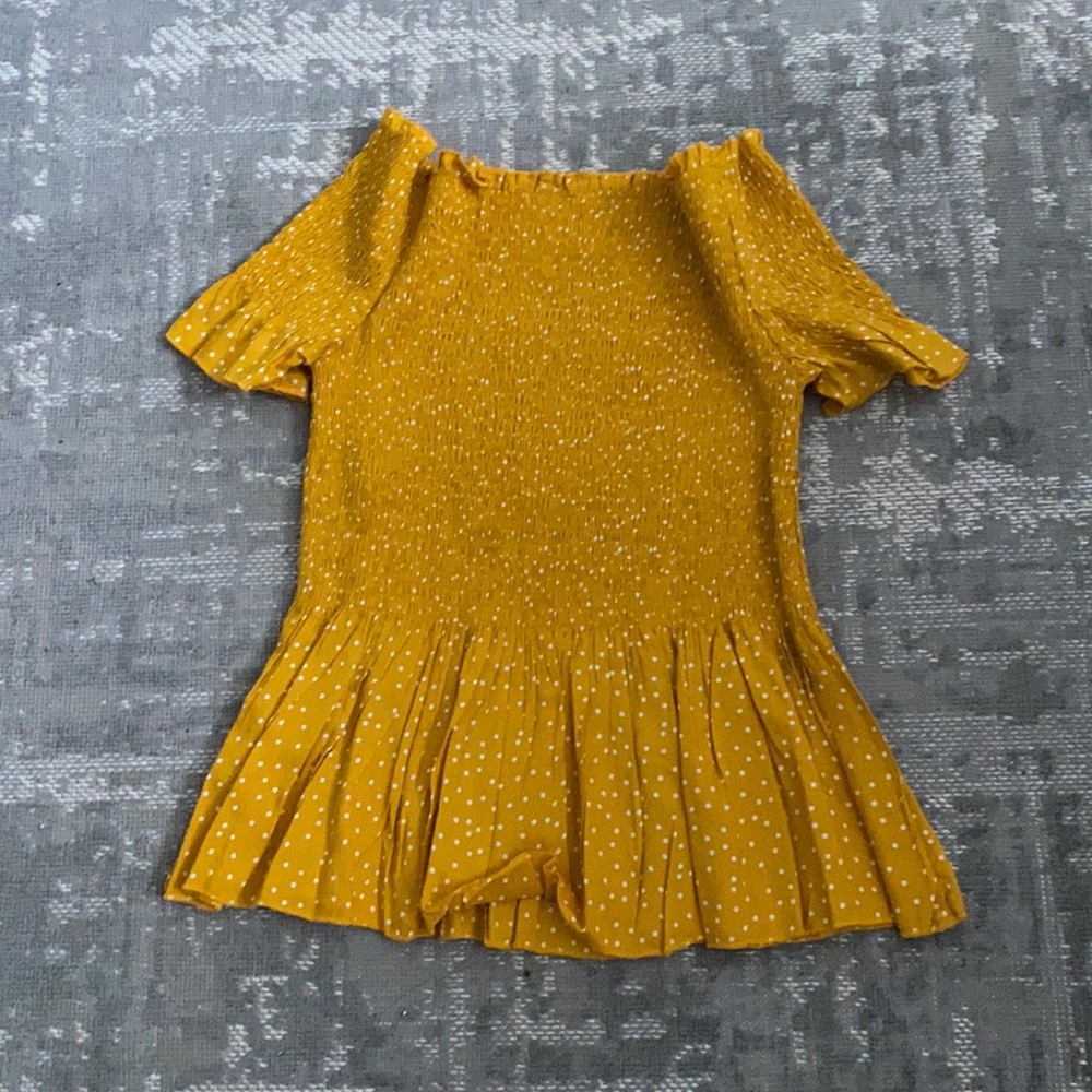 Yellow Off the shoulder top